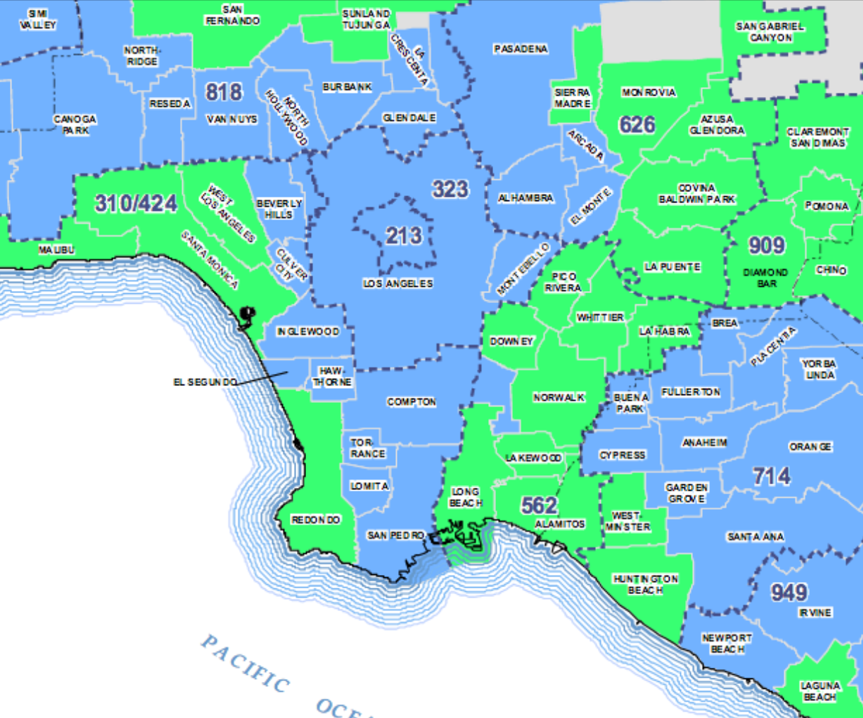 telco service areas